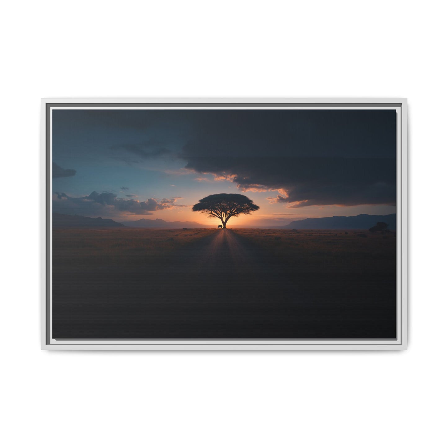 Africa - Matte Canvas, Framed (Multi-color)