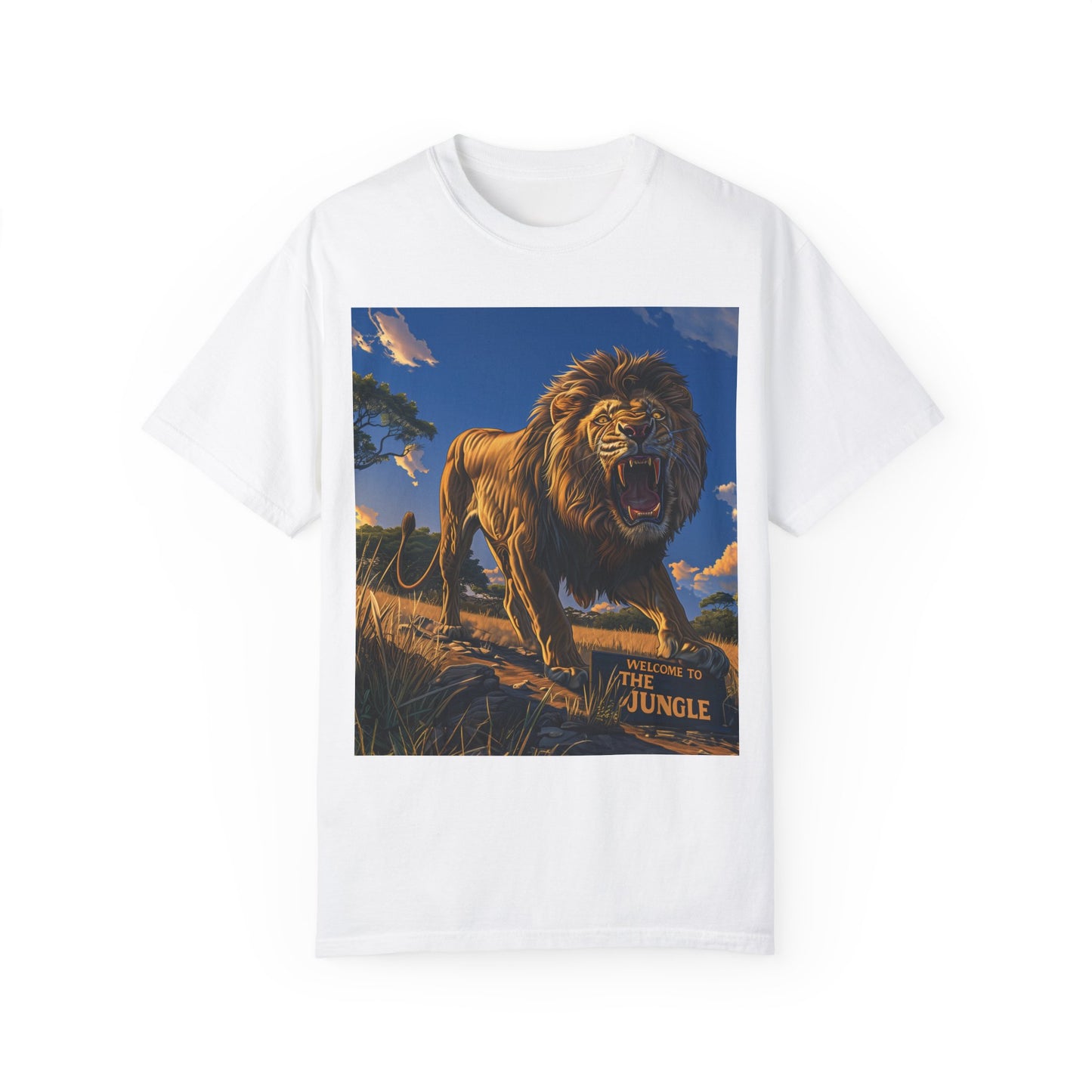 WELCOME TO THE JUNGLE - Garment-Dyed T-shirt