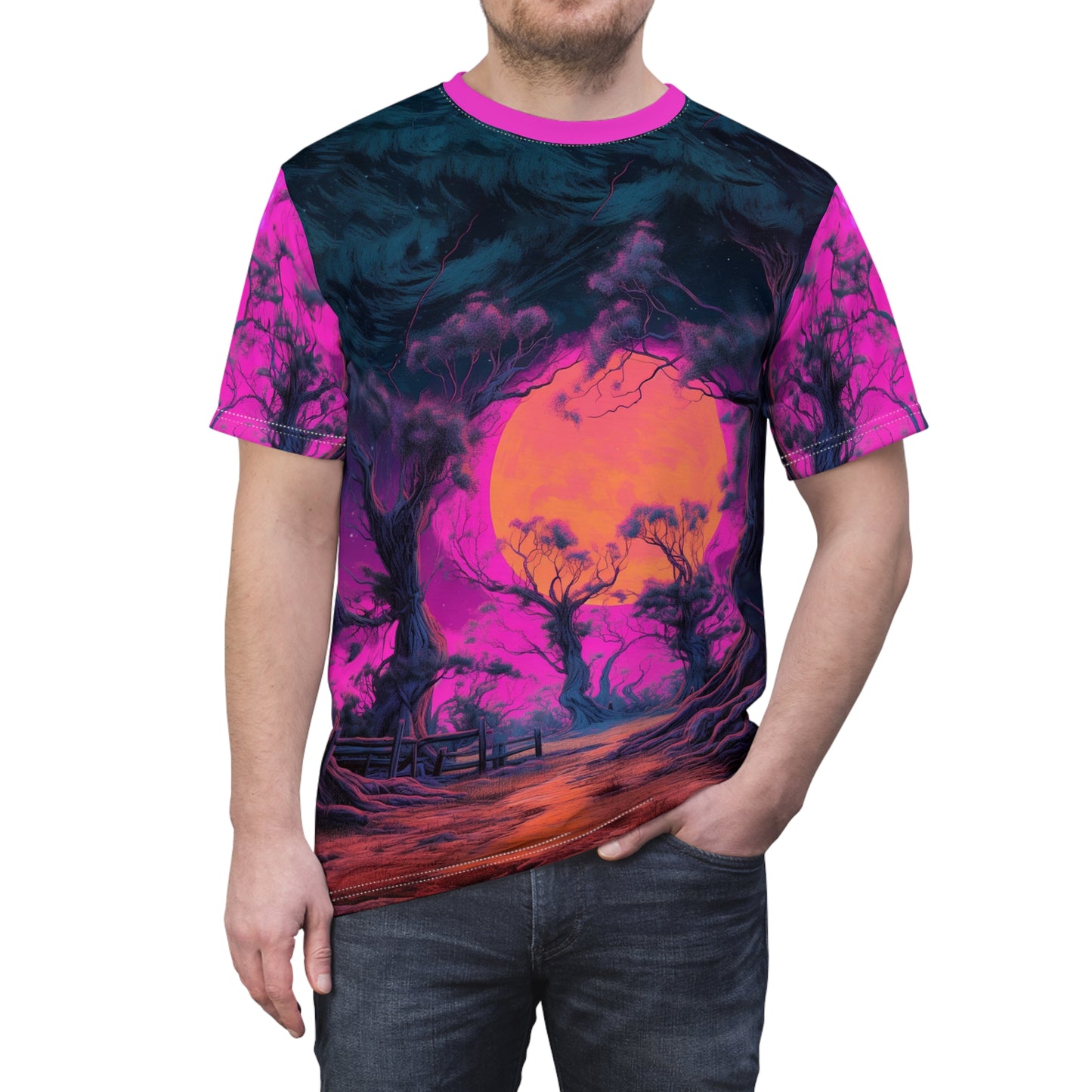 Purple Sky - Unisex Cut & Sew Tee