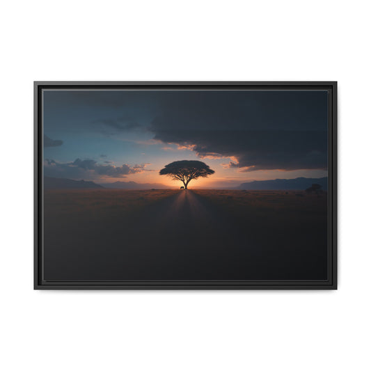 Africa - Matte Canvas, Framed (Multi-color)