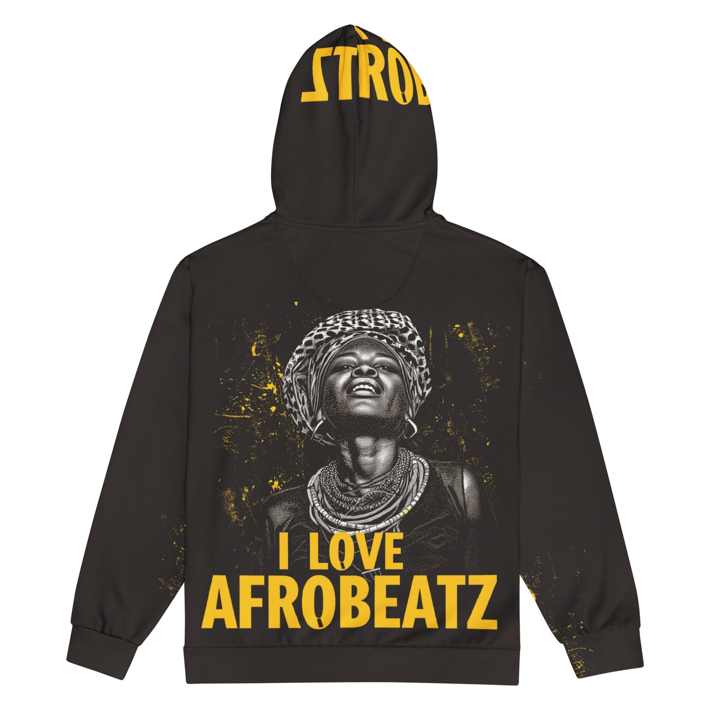 I LOVE AFRO BEATZ - Unisex zip hoodie