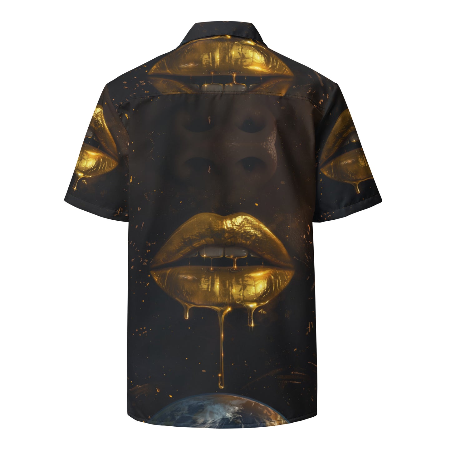GOLD LIP DRIP -  button shirt