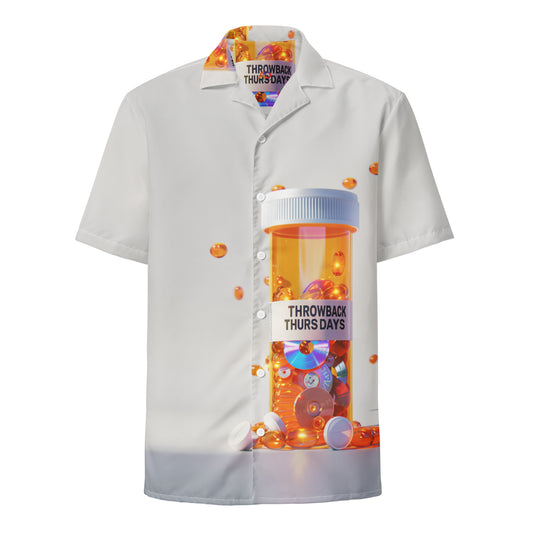 Throwback Thursdays Pill Bottle - Unisex button shirt