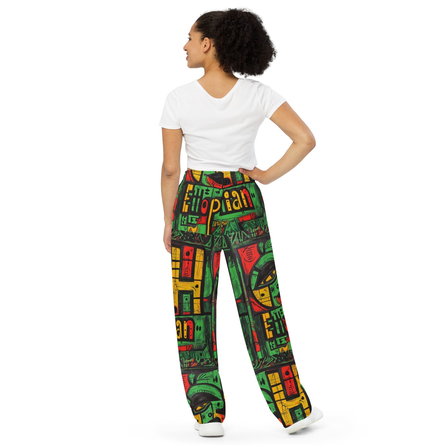 ETHIOPIAN - unisex wide-leg pants