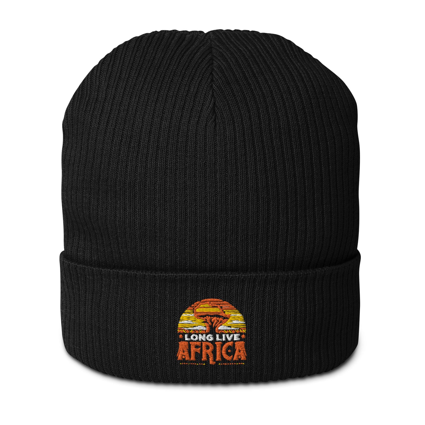 LONG LIVE AFRICA - Organic ribbed beanie