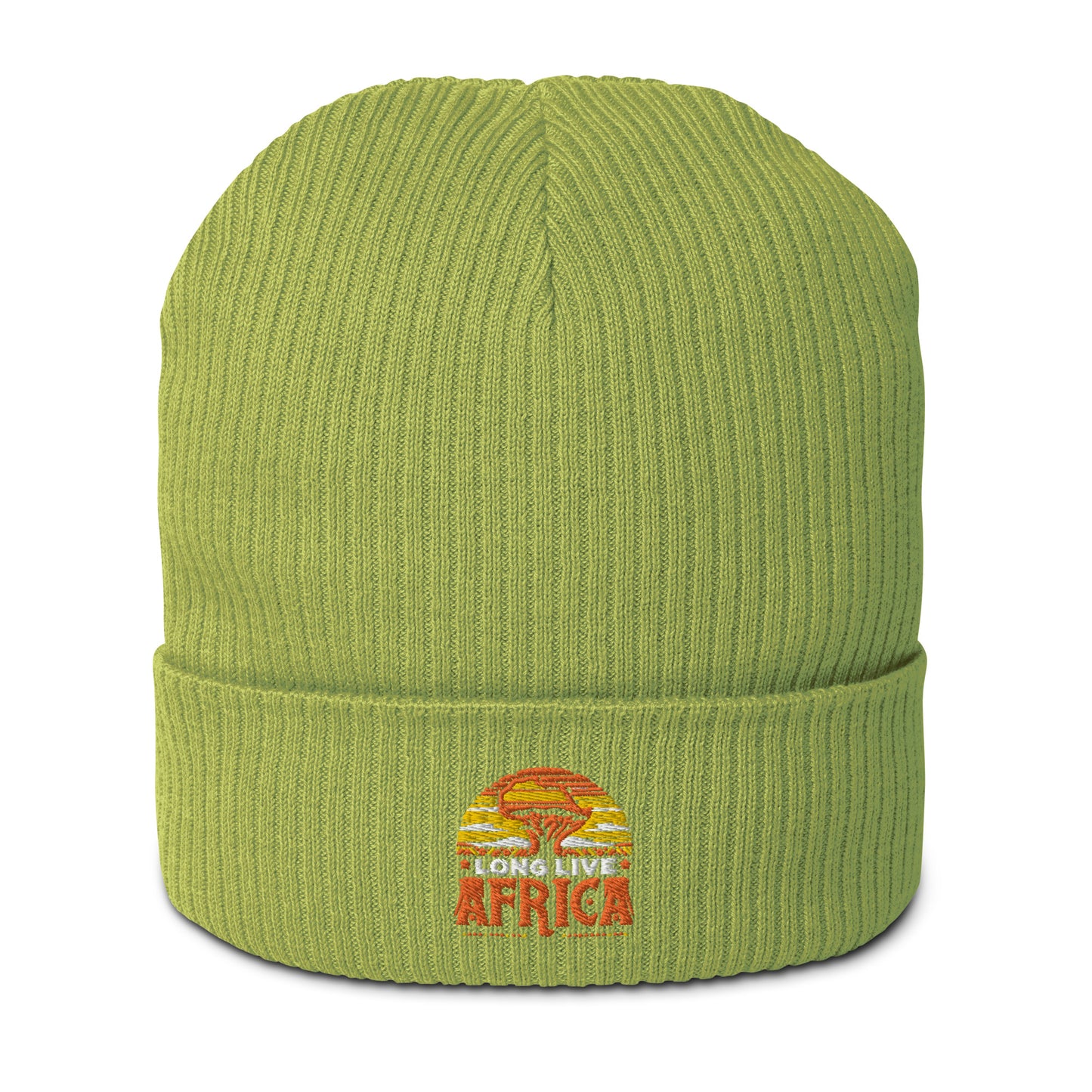 LONG LIVE AFRICA - Organic ribbed beanie