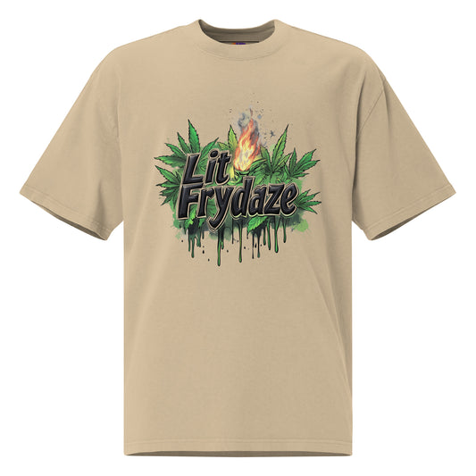 LIT FRYDAZE  11 - Oversized faded t-shirt