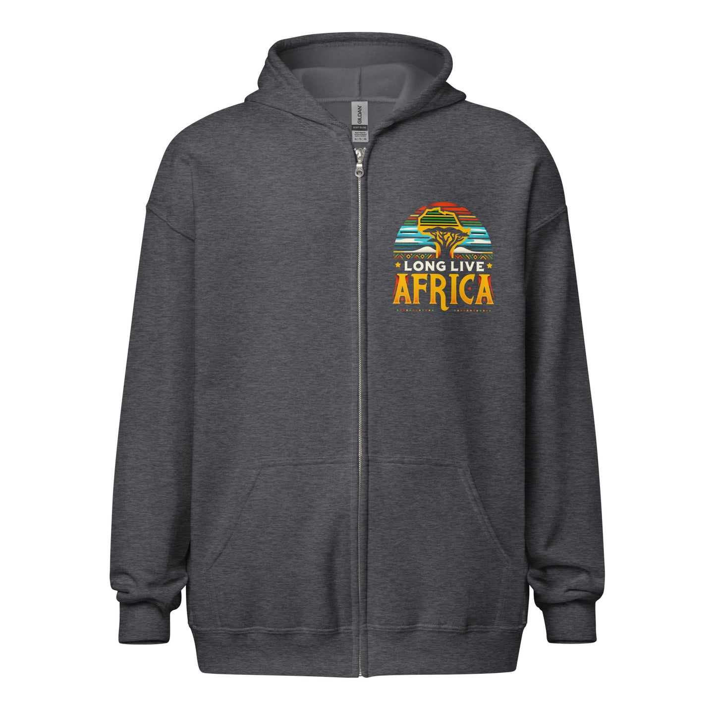 Long Live Africa - Unisex heavy blend zip hoodie