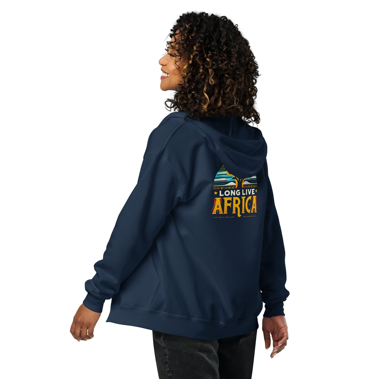 Long Live Africa - Unisex heavy blend zip hoodie