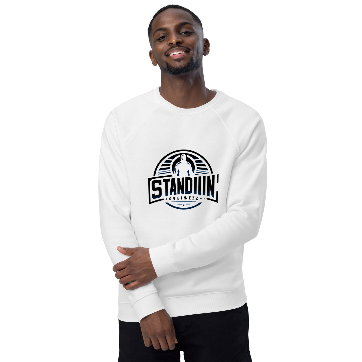 Standing On Business (W) - Unisex organic raglan sweatshirt