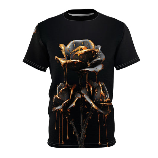 Blk Rose - Unisex Cut & Sew Tee