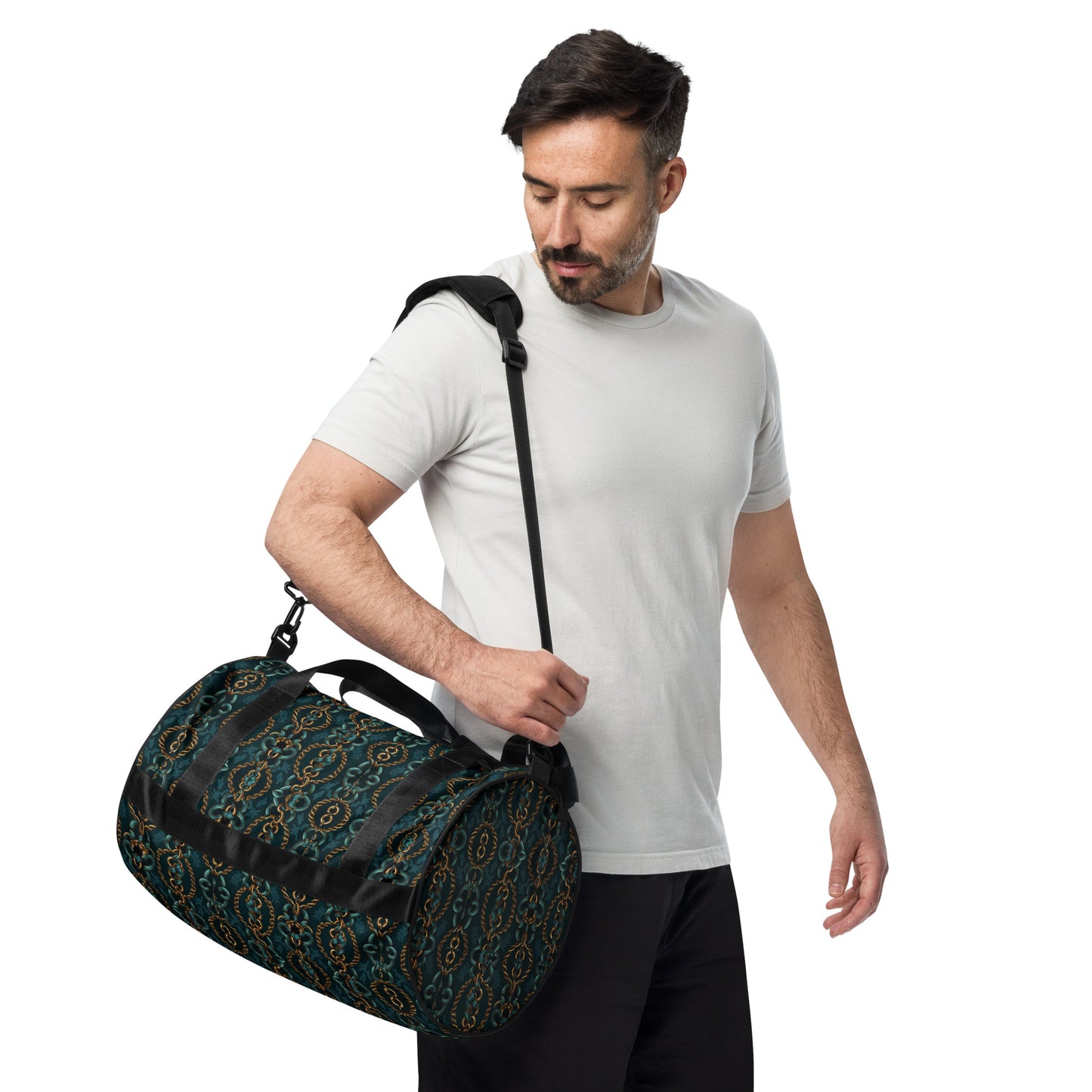 Green Gold Chain - gym bag