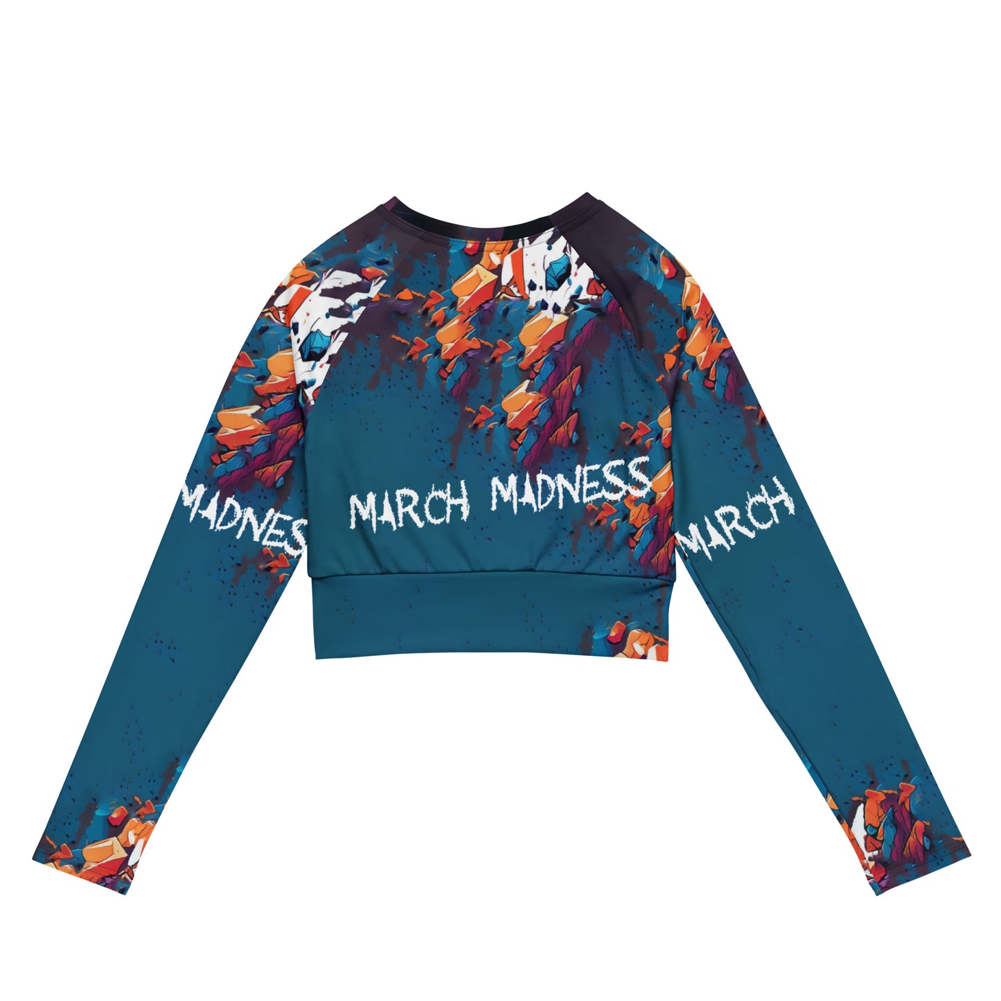 March Madness - Recycled long-sleeve crop top