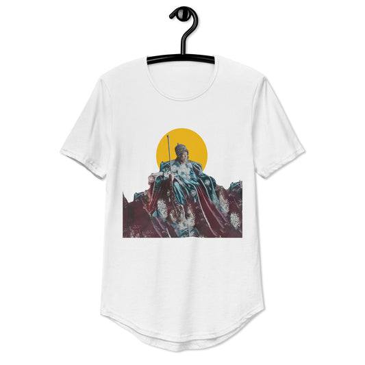 Emperor Menilek II - Men's Curved Hem T-Shirt