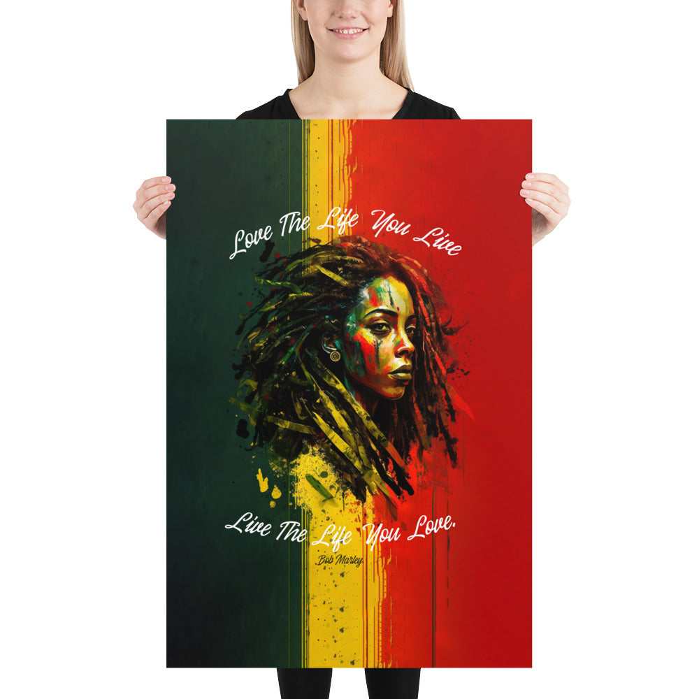 Rasta Woman - Photo paper poster